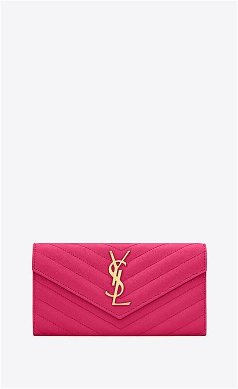 ysl large grain de poudre flap wallet|Saint Laurent.